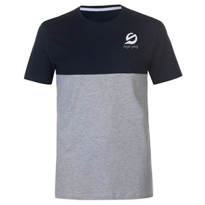 T-shirt décontracté à manches courtes pour homme, 100 % coton, respirant, séchage rapide, impression de logo personnalisé, t-shirts unis teints - Product Image 1