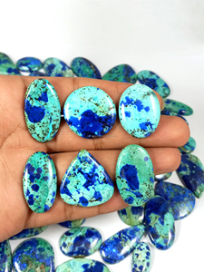 Cabujón de Azurita Azul Natural de Alta Calidad, Formas Mixtas, Piedra Preciosa Suelta para Joyería, Lote al por Mayor, Radha Arts, 20mm-35mm - Product Image 4