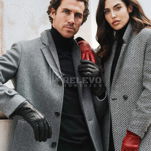 Gants de travail en cuir robustes, résistants à l'abrasion, en cuir de vachette, équipement de sécurité pour les mains, paume en cuir renforcé, gants de travail avec logo personnalisé - Product Image 6