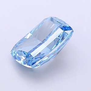 เพชรบลูแฟนซีวิวิดบลู 1.41 กะรัต เพชรเพาะเลี้ยงทรงสี่เหลี่ยมคุชชั่นเจียระไนแบบโมดิฟายด์ VS2 ความสะอาดระดับ EX ขัดเงา เพชรบลูแบบหลวม จำหน่ายเพชรบลูแบบขายส่ง - Product Image 3