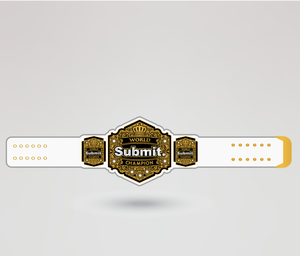 World Summit Champion Wrestling Championship Belt Gold Crown Design <b>Metal</b> <b>Plate</b> Silver Emblem Cloth Strap Huzaim Elite Sports - Product Image 1