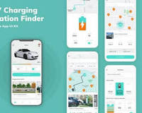 Aplicación inteligente para cargar vehículos eléctricos que permite encontrar estaciones, programar la carga, pagar en línea y ver el historial de carga.