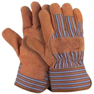 Guantes de Trabajo Reforzados de Piel de Vacuno, Resistentes al Calor y a las Chispas, Protección para las Manos, Guantes para Construcción y Jardinería - Product Image 5