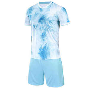 Ensemble de maillots de football pour hommes, vêtements d'équipe de football respirants, vente en gros - Product Image 1