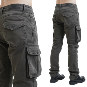 Servicio OEM, Jeans Cargo para Hombre Resistentes al Agua, Personalizables en Grandes Cantidades, Alta Calidad, Múltiples Bolsillos, Estilo Premium, Aspecto Clásico - Product Image 6
