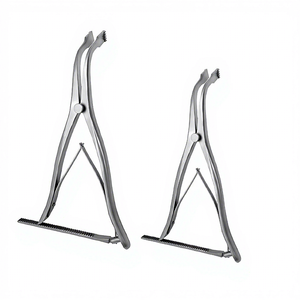 Ensemble de 2 écarteurs de lamelles de haute qualité en acier inoxydable allemand, instruments chirurgicaux de neurochirurgie de la colonne vertébrale, réutilisables, autoclavables, CE - Product Image 2