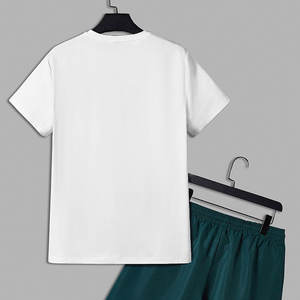 Ensemble court pour homme 100% coton, sublimation, respirant, tenue d'été pour homme, manches courtes, ensemble court élégant pour homme, sublimation. - Product Image 2