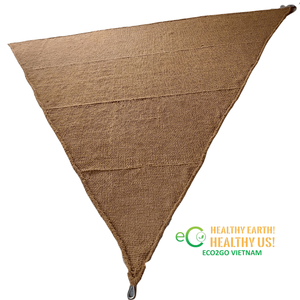 Voile d'ombrage carrée Eco2go en fibre de coco naturelle 3,5x3,5m pour jardin - Product Image 1