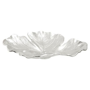 Arabic Design Aluminum Serving Dish Leaf Shape Silver Fruit Nuts Snacks Serving Dishes For Home Wedding Hotels <b>Tabletop</b> Use - Product Image 4
