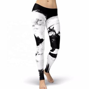 Mallas de entrenamiento de gimnasio de cintura alta para mujer con cierre de cordón Color sólido Scrunch Butt Style Pants - Product Image 1
