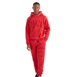 Ensemble de survêtement personnalisé de haute qualité en coton 100% délavé à l'acide, style vintage, comprenant un sweat à capuche et un pantalon de jogging - Product Image 1