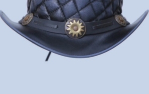 Chapeau de cowboy en cuir occidental de qualité supérieure, pour ranch, équitation, rodéo, extérieur, mode, à large bord, durable, fait main, de qualité - Product Image 3