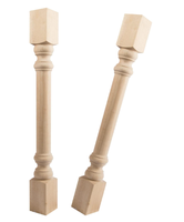 Pieds de table à manger contemporains en bois massif, sur mesure, poteaux de support polis, faits à la main, robustes, pour appartement, atelier, ODM