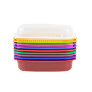 Ensemble de bassines et paniers en plastique pour le séchage de la vaisselle, égouttoir à vaisselle de cuisine fabriqué au Vietnam - Product Image 1