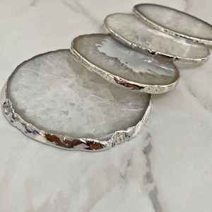 Sous-verres carrés en résine faits à la main de qualité supérieure, accessoires décoratifs pour table de salle à manger, sous-verres classiques pour table de cuisine, écologiques - Product Image 1