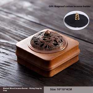 Customized Wooden Incense <b>Burner</b> Fancy Carbine Design Wood Incense Holder Cheap Price Handmade Home Decor Wooden Incense Holder - Product Image 6