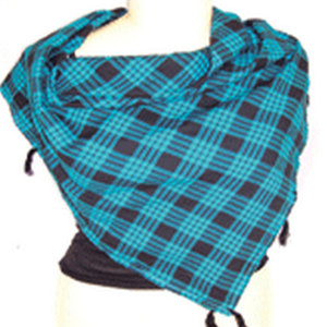 100% Cotton Summer Tassel Scarf Checked Square Design Lightweight Breathable Traditional Fashion Shawl <b>Wrap</b> for Men and Women - Product Image 3