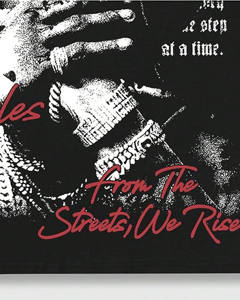 Camiseta Blanca Personalizada de Alta Calidad, 100% Algodón Tejido, Corte Holgado con Hombros Caídos, Manga Corta, Transpirable, Cuello Redondo, Estilo Urbano, 300g - Product Image 3