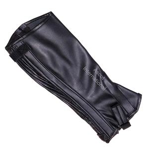 Custom High Quality Horse <b>Riding</b> <b>Chaps</b> in Synthetic Leather Half <b>Chaps</b> in Black Brown Color Custom Horse Accessories - Product Image 3