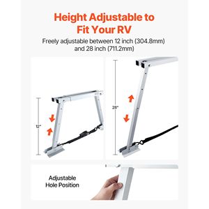 Stabilizzatore Universale Compatto per Camper, Facile da Riporre, per Rimorchi a Quinta Ruota, Camper, Accessori Esterni per RV, Design Pieghevole Compatto - Product Image 3