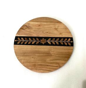 Planche à découper durable en bois de manguier avec incrustation en résine, planche à servir en bambou pour fromage, planche à découper pour pizza et aliments, pour ustensiles de cuisine - Product Image 6