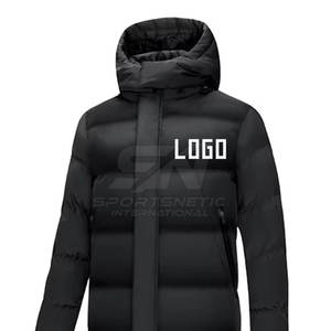 Abrigo largo acolchado cómodo con un look moderno y tela cálida para uso diario. - Product Image 6