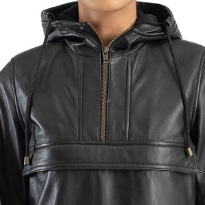 Chaqueta Cortavientos Anorak de Cuero Casual para Deportes, Chaqueta de Cuero Vacuno Personalizada al por Mayor para Mujer - Product Image 5