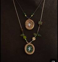 Collier minimaliste en alliage en forme d'oiseau à double couche avec chaîne à maillons, autre collier tendance