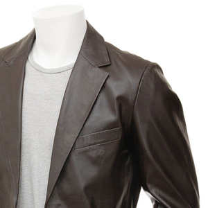 เสื้อแจ็คเก็ตหนังแท้คุณภาพสูงสำหรับผู้ชาย ปี 2026 สีดำ สไตล์ไฮสตรีท สำหรับฤดูหนาว - Product Image 6