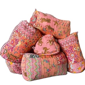 Bolsa de Compras de Algodón de Estilo Bohemio, Ligera y Abierta, de Color Sólido, con Forro de Algodón Suave y Costuras Acolchadas - Estilo Tradicional Indio - Product Image 1