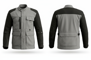 100% High Quality Textile Motorcycle Jacket with Multiple Pockets Zipper Closure Durable Weather-Resistant Outerwear Moto Jacket - Product Image 3