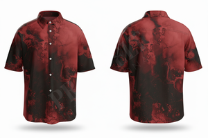 Fashionable Stylish Streetwear Tie Dye Custom Printed Design Short Sleeve <b>Dress</b> Shirt for <b>Men</b> Trendy Casual Summer Wear Shirts - Product Image 2