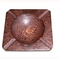 Smokeless Aluminum Square Ashtray American Style Handcrafted Eco Friendly Sustainable Rustic Home Decor Durable Heat Resistant - Product Image 2