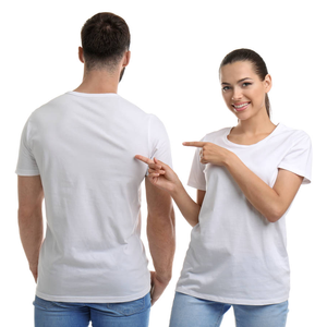 T-shirt en tricot polyester/coton pour homme, impression par sublimation, écologique, respirant, séchage rapide, prix abordable - Product Image 2