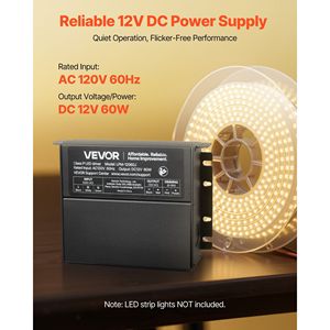 60W 12V Driver LED dimmerabile AC a DC trasformatore di alimentazione a tensione costante - Product Image 2