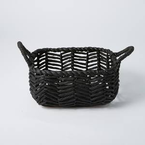 Panier en jacinthe d'eau tissé à la main, forme ovale, prix fabricant, organiseur pour la maison - Product Image 4