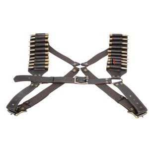 Cinturón de Cuero Genuino para Cartuchos de Rifle con Costuras Reforzadas - Product Image 4