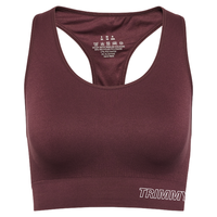 Soutien-gorge de sport TRIMMY SPORTS pour filles, simple, sans coutures, à maintien élevé, respirant, écologique, séchage rapide, col en V, avec poches, noir, pour l'entraînement