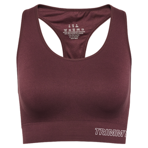 Soutien-gorge de sport TRIMMY SPORTS pour filles, simple, sans coutures, à maintien élevé, respirant, écologique, séchage rapide, noir, pour entraînement, fitness, yoga - Product Image 6