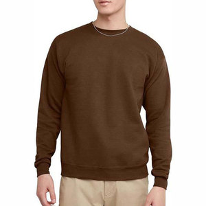 Outdoor Street Wear Basics Winter Casual Solid Eco-Friendly Breathable Cotton/Polyester O-Neck <b>Pullover</b> <b>Men</b> Regular Sweatshirt - Product Image 1