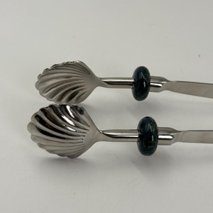 Nouvelle conception, pince en acier inoxydable très vendue avec manche perlé et finition polie miroir, idéale pour les bars, hôtels et restaurants - Product Image 5