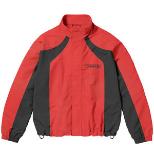 Ensemble veste coupe-vent et short en nylon personnalisé pour homme, ensemble de sport deux pièces, survêtement avec logo brodé, tenue de jogging pour l'entraînement - Product Image 4