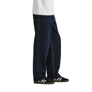 High <b>Waist</b> Slimming Street Style <b>Men</b> Trouser Low Price Trendy Ripped Stacked <b>Jeans</b> Street Style Custom Design Ripped Baggy Pant - Product Image 3