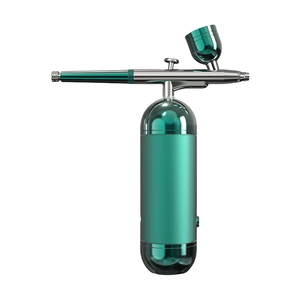 Kit de Compresor de Aire para Aerógrafo Inalámbrico Recargable con Luz Azul y Oxígeno 2025, Soporte para Pistola de Maquillaje de Uñas - Product Image 2