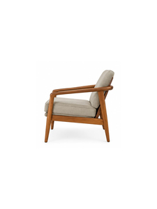 Sillón Moderno Tapizado con Estructura de Madera, Respaldo Sólido, Diseño de Mediados de Siglo para Sala de Estar, Muebles para el Hogar - Product Image 5