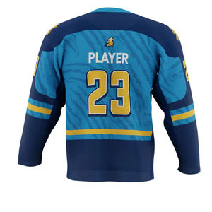 Nouvelle arrivée de maillots de hockey sur glace dans différentes couleurs, créez votre propre uniforme de hockey sur glace personnalisé, ensemble à prix bas - Product Image 4
