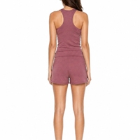 Set Tank Top dan Celana Pendek Wanita Kasual Dua Potong Pakaian Musim Panas Santai Regular Fit Rajutan Spandex Katun Desain Set Untuk Wanita