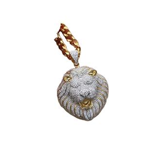 Iced Out Moissanite diamante colgante León rey tenis cadena hombres Hip Hop joyería personalizada joyería aniversario regalo para hombres - Product Image 2