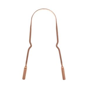Rose Gold Copper Plated Tongue Scraper U Shape <b>Thin</b> <b>Wire</b> Stainless Steel Reusable Oral Hygiene Bacteria Remover Adult Daily Tool - Product Image 4