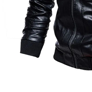 Veste en cuir de style designer, manteau de moto en cuir, fabrication haut de gamme, production directe d'usine OEM - Product Image 6